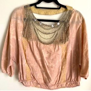 Free People Beaded blouse💓